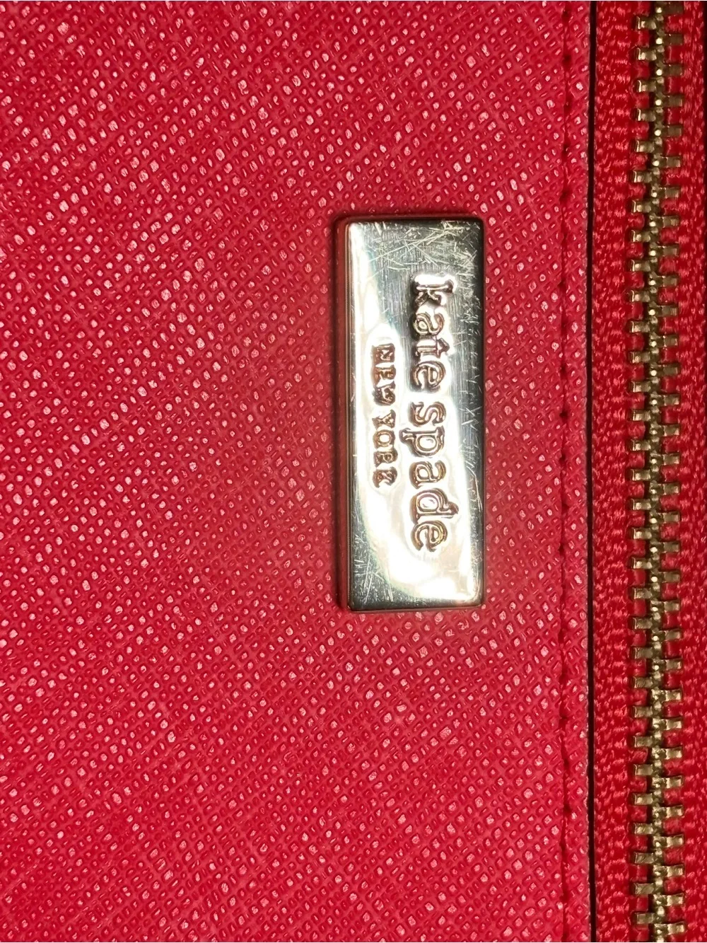 kate spade Red Zip Wristlet Clutch